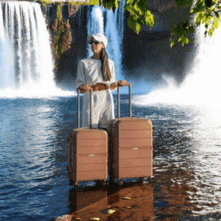 Βαλίτσα trolley Επεκτάσιμη Elusive Cardinal (PP) 2016 50/60cm ροζ χρυσό