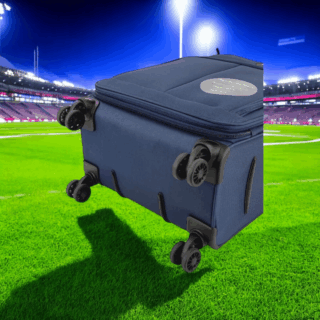 Diplomat Σετ 3 Βαλίτσες Μπλε Υφασμάτινες με 4 Ρόδες 79cm