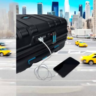 BG Berlin Σετ Βαλίτσες expandable 54cm-77cm Enduro Polypropylene Black