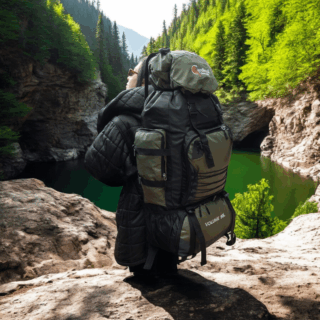 Σακίδιο πλάτης ορειβατικό Ταξιδιού αδιάβροχο 990 90L χακί