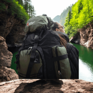 Σακίδιο πλάτης ορειβατικό Ταξιδιού αδιάβροχο 990 90L χακί