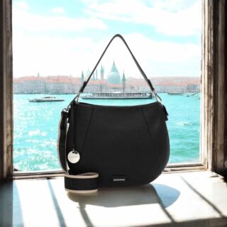 Τσάντα emily & noah Enna Μεσαία Λεπτό Συνθετικό με Φερμουάρ black