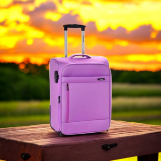 Diplomat Υφασμάτινη Βαλίτσα Καμπίνας Λιλά 55cm με 2 Ρόδες