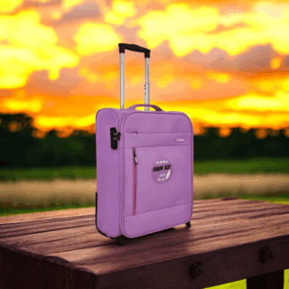 Diplomat Υφασμάτινη Βαλίτσα Καμπίνας Λιλά 55cm με 2 Ρόδες