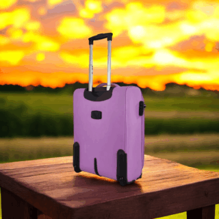 Diplomat Υφασμάτινη Βαλίτσα Καμπίνας Λιλά 55cm με 2 Ρόδες