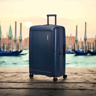 american tourister Spinner Exp Μεγάλη Βαλίτσα Σκληρή Midnight Blue