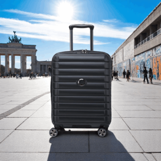 Delsey Shadow Slim Βαλίτσα Καμπίνας 55cm Μαύρο