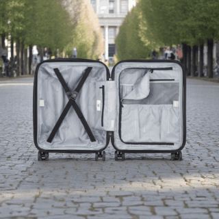 Delsey Shadow Slim Βαλίτσα Καμπίνας 55cm Μαύρο