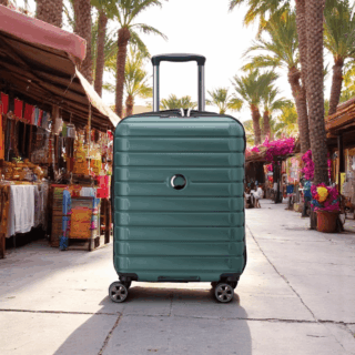 Delsey Shadow Slim Βαλίτσα Καμπίνας 55cm Πράσινο