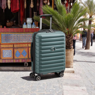 Delsey Shadow Slim Βαλίτσα Καμπίνας 55cm Πράσινο