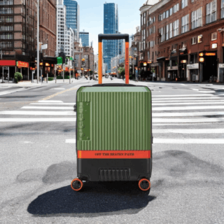 Jeep Βαλίτσα καμπίνας slim expandable 55cm Green