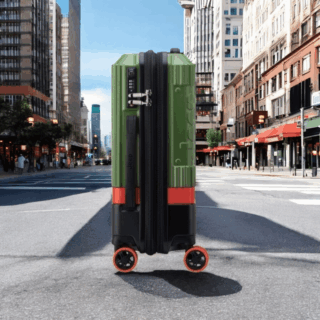 Jeep Βαλίτσα καμπίνας slim expandable 55cm Green