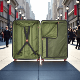 Jeep Βαλίτσα μεγάλη expandable 75.5cm Green