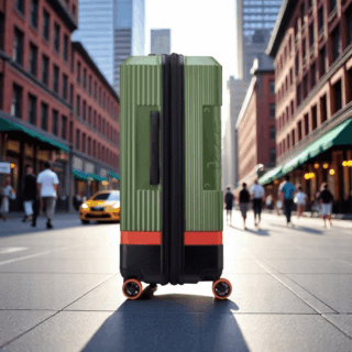 Jeep Βαλίτσα μεγάλη expandable 75.5cm Green