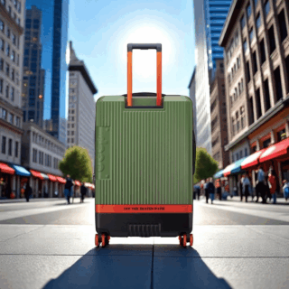 Jeep Βαλίτσα μεγάλη expandable 75.5cm Green