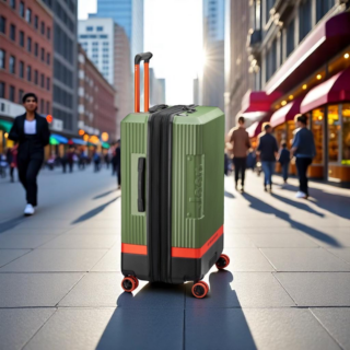 Jeep Βαλίτσα μεγάλη expandable 75.5cm Green