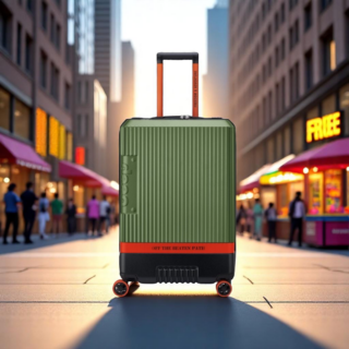 Jeep Βαλίτσα μεσαία expandable 68.5cm Green