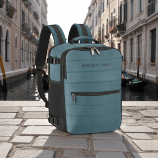 Delsey Shadow Green Σακίδιο Πλάτης 24L Travel Backpack