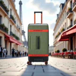 Jeep Βαλίτσα πολύ μεγάλη expandable 80cm Green