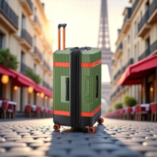 Jeep Βαλίτσα πολύ μεγάλη expandable 80cm Green