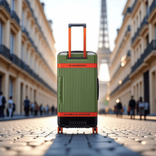 Jeep Βαλίτσα πολύ μεγάλη expandable 80cm Green