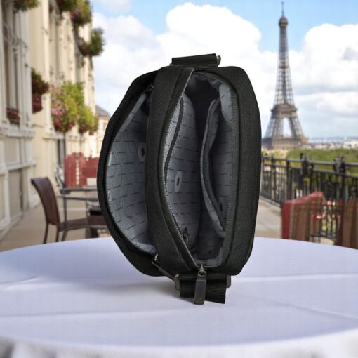 Delsey Picpus Μαύρο Τσαντάκι Ώμου 7.9” 2.7lt - Image 4