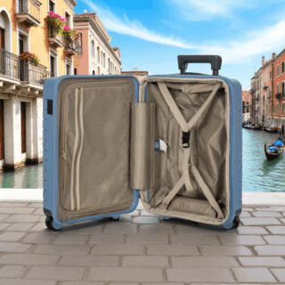 B|Y Βαλίτσα καμπίνας slim 55cm Ulisse Grey Blue