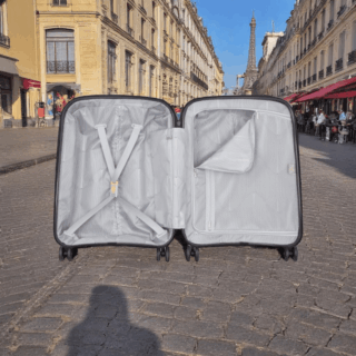 Delsey Belmont Plus Βαλίτσα Καμπίνας Slim 55cm Μαύρη