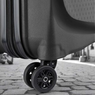 Delsey Belmont Plus Βαλίτσα Καμπίνας Slim 55cm Μαύρη