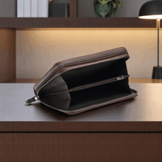 Porsche Design Men's Pouch 12 – Dark Brown