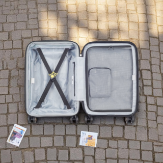 Delsey Shadow Βαλίτσα Καμπίνας Expandable 55cm Μαύρο