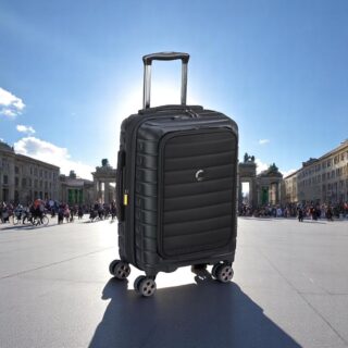 Delsey Shadow Βαλίτσα Καμπίνας Expandable 55cm Μαύρο