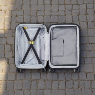 Delsey Shadow Βαλίτσα Καμπίνας Expandable 55cm Μαύρο