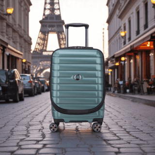 Delsey Shadow Βαλίτσα Καμπίνας Expandable 55cm Πράσινο