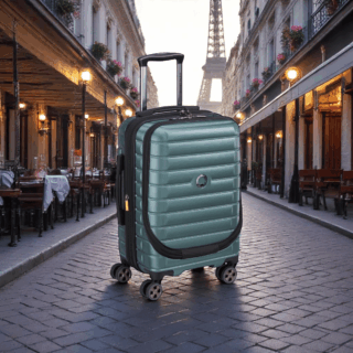 Delsey Shadow Βαλίτσα Καμπίνας Expandable 55cm Πράσινο