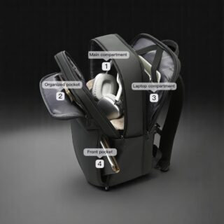 Bange 3065 Μαύρο 27lt με Θήκη Laptop 15.6