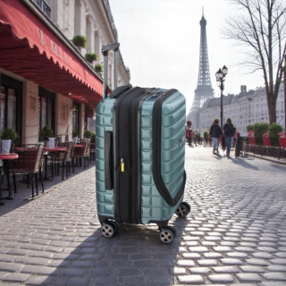 Delsey Shadow Βαλίτσα Καμπίνας Expandable 55cm Πράσινο