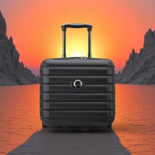 Delsey Shadow Βαλίτσα Καμπίνας Pilot 37.5cm Μαύρο