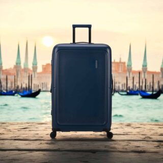 american tourister Spinner Exp Μεγάλη Βαλίτσα Σκληρή Midnight Blue