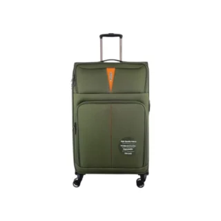 Diplomat Venice Βαλίτσα Υφασμάτινη Πράσινη 79εκ. 4 Ρόδες