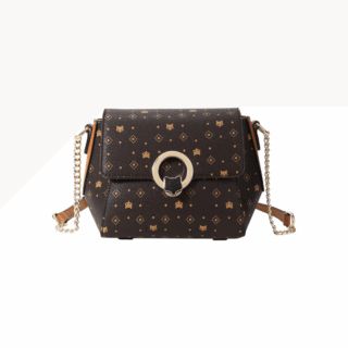 Foxer 900V213F Τσάντα Χιαστί Γυναικεία Καφέ Δερματίνη PVC