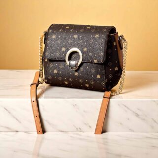 Foxer 900V213F Τσάντα Χιαστί Γυναικεία Καφέ Δερματίνη PVC