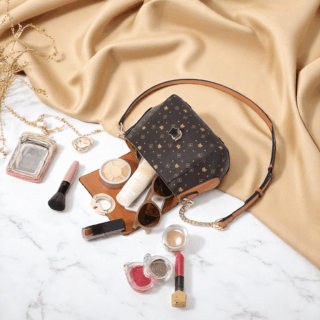 Foxer 900V213F Τσάντα Χιαστί Γυναικεία Καφέ Δερματίνη PVC