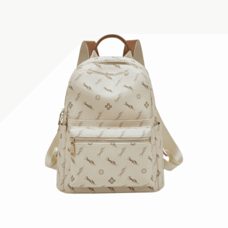 Γυναικείο Σακίδιο Πλάτης Foxer 900165F Μπέζ PVC