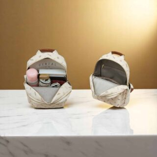 Γυναικείο Σακίδιο Πλάτης Foxer 900165F Μπέζ PVC