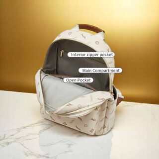 Γυναικείο Σακίδιο Πλάτης Foxer 900165F Μπέζ PVC