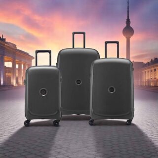 Delsey Belmont Plus Μαύρο Σετ Βαλίτσες 55-70.5-83cm