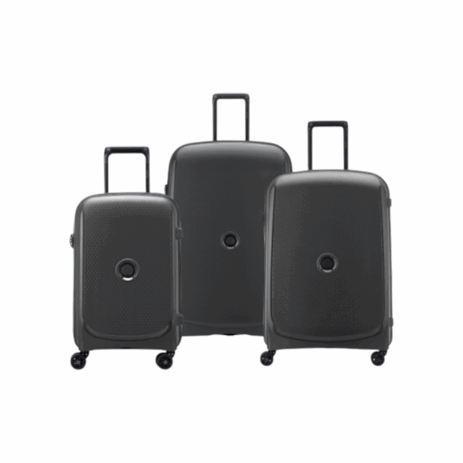 Delsey Belmont Plus Μαύρο Σετ Βαλίτσες 55-70.5-83cm