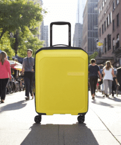 Delsey Anvers Βαλίτσα Καμπίνας Slim 55cm Expandable Κίτρινη