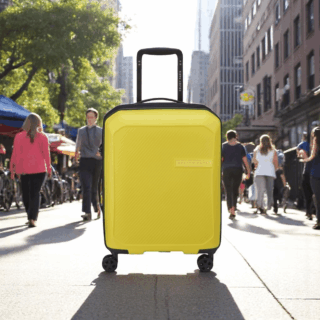 Delsey Anvers Βαλίτσα Καμπίνας Slim 55cm Expandable Κίτρινη